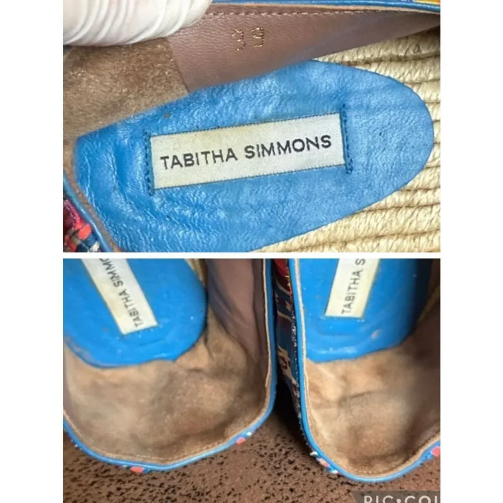 TABITHA SIMMONS ESPADRILLES BOHO BEACH SUMMER FESTIVAL FLATS SPAIM SPAIN VGC 39